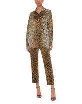 Ocelot-print satin pajama pants - | Dolce & Gabbana