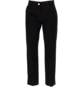LOW-RISE COTTON FABRIC PANTS - | Dolce & Gabbana