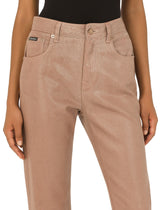 Frosted denim boyfriend jeans - | Dolce & Gabbana