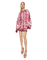 Majolica-print poplin shorts - | Dolce & Gabbana