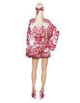 Majolica-print poplin shorts - | Dolce & Gabbana