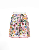 Floral-print silk pajama shorts - | Dolce & Gabbana