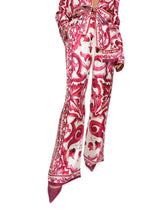Majolica-print twill pants - | Dolce & Gabbana