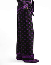 DG logo all-over print silk vanity pants - | Dolce & Gabbana