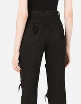Boyfriend jeans with rips - | Dolce & Gabbana