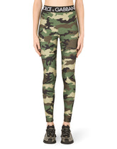 Camouflage-print jersey leggings - | Dolce & Gabbana