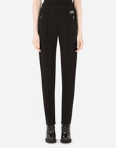 Full Milano pants with DG logo print - | Dolce & Gabbana