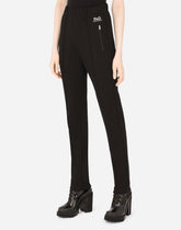 Full Milano pants with DG logo print - | Dolce & Gabbana