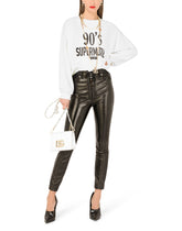 Coated cotton jeans with laces and eyelets - | Dolce & Gabbana