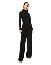 Cady fabric high-waisted flared pants - | Dolce & Gabbana