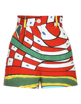 Carretto-print drill shorts - | Dolce & Gabbana