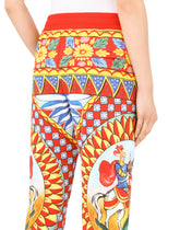 Carretto-print jersey jogging pants - | Dolce & Gabbana