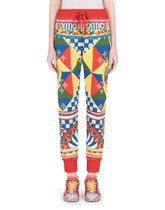 Carretto-print jersey jogging pants - | Dolce & Gabbana
