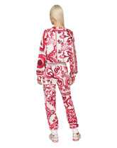 Majolica-print jersey jogging pants - | Dolce & Gabbana