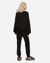 Jersey jogging pants with embossed logo - | Dolce & Gabbana