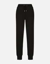 Jersey jogging pants with embossed logo - | Dolce & Gabbana