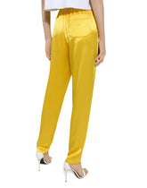 Silk crepe pants with elasticated waistband - | Dolce & Gabbana