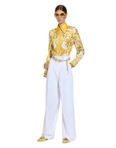 Flared cotton poplin pants - | Dolce & Gabbana
