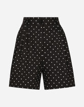 Polka-dot cotton shorts - | Dolce & Gabbana