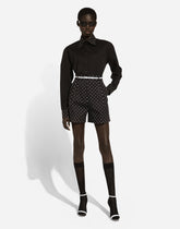 Polka-dot cotton shorts - | Dolce & Gabbana