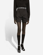 Polka-dot cotton shorts - | Dolce & Gabbana