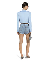 Cotton denim shorts - | Dolce & Gabbana