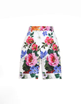 Floral-print cotton shorts - | Dolce & Gabbana