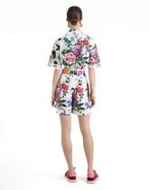 Floral-print cotton shorts - | Dolce & Gabbana