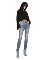 Grace jeans with ripped details - | Dolce & Gabbana