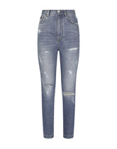 Grace jeans with ripped details - | Dolce & Gabbana