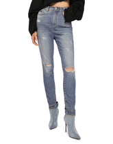 Grace jeans with ripped details - | Dolce & Gabbana
