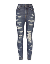 Skinny-fit jeans with rips - | Dolce & Gabbana