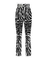 Zebra-print drill pants - | Dolce & Gabbana