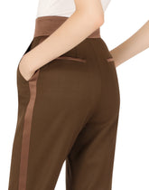 Twill pants with lacing - | Dolce & Gabbana