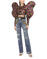Flared jeans with French wire embellishment - | Dolce & Gabbana