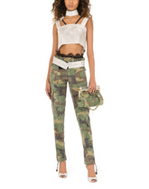 Cotton cargo pants with camouflage print - | Dolce & Gabbana