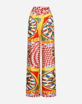 Carretto-print twill pajama pants - | Dolce & Gabbana