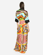 Carretto-print twill pajama pants - | Dolce & Gabbana