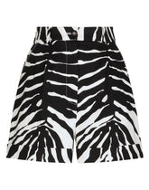 Zebra-print drill shorts - | Dolce & Gabbana