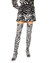 Zebra-print drill shorts - | Dolce & Gabbana