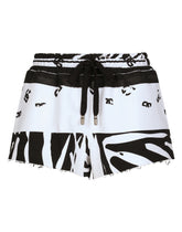 Zebra-print jersey shorts - | Dolce & Gabbana
