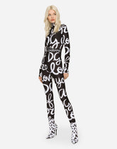 Jersey leggings with DG Love Yourself print - | Dolce & Gabbana
