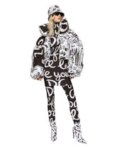 Jersey leggings with DG Love Yourself print - | Dolce & Gabbana