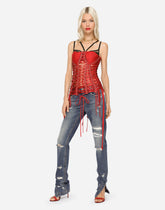 Girly jeans with ripped details - | Dolce & Gabbana