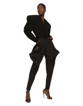Double wool crepe pants with shorts - | Dolce & Gabbana