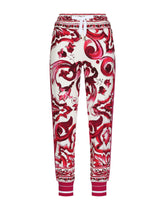 Majolica-print cady jogging pants - | Dolce & Gabbana