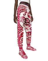 Majolica-print cady jogging pants - | Dolce & Gabbana