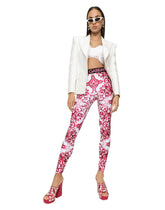 Majolica-print jersey leggings with branded elastic - | Dolce & Gabbana