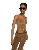 Corduroy bell-bottom pants - | Dolce & Gabbana