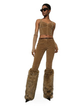 Corduroy bell-bottom pants - | Dolce & Gabbana